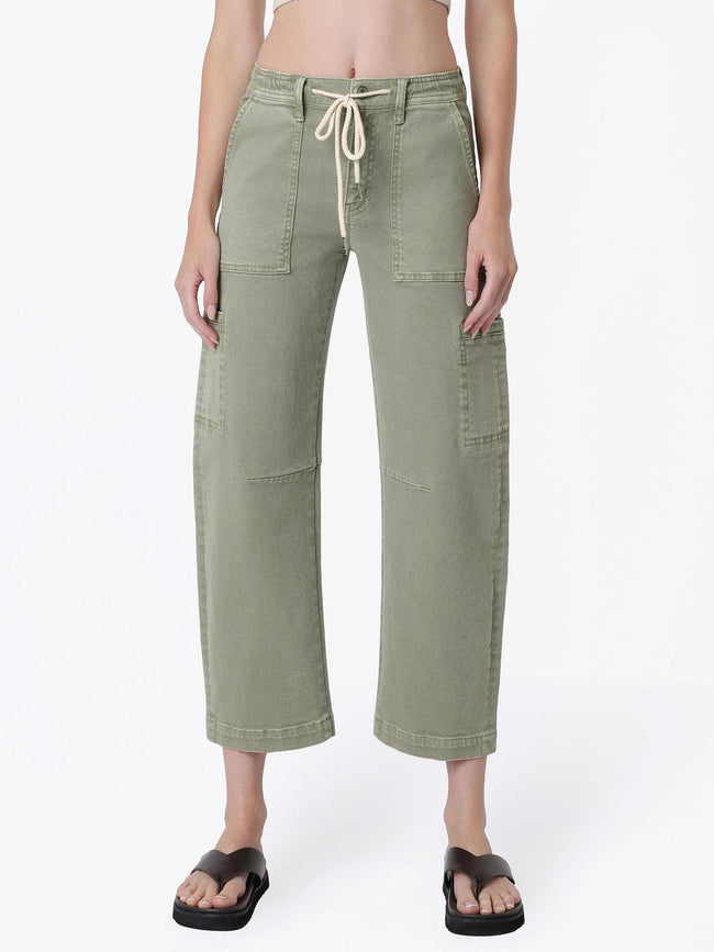 JACKIE HIGH RISE CARGO BARREL JEANS