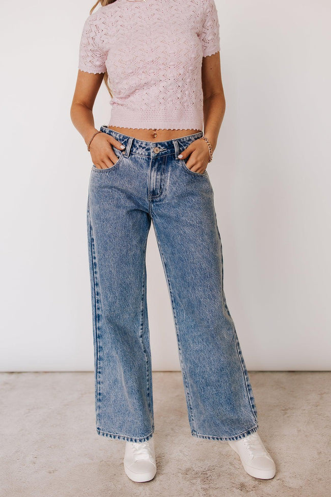 516 BOW POCKET DENIM JEANS