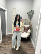 CASSIE PINSTRIPE TIE FRONT DENIM PANT