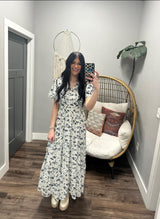 THE EDEN BLUE WASHED DENIM MAXI DRESS