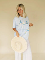 BLUE SAILING CLUB GRAPHIC TEE