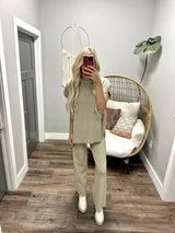 CAROLINE STONE 2 PIECE SWEATER AND PANT SET