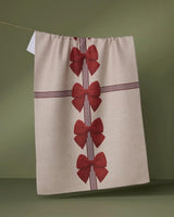 GEOMETRY GARNET TEA TOWEL