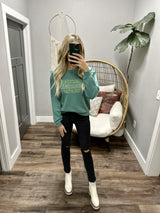 BLUE AGAVE MARMOT CREW SWEATSHIRT