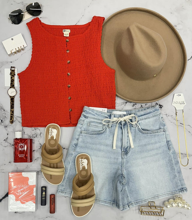 BILLABONG KELSEY TANK TOP IN RED