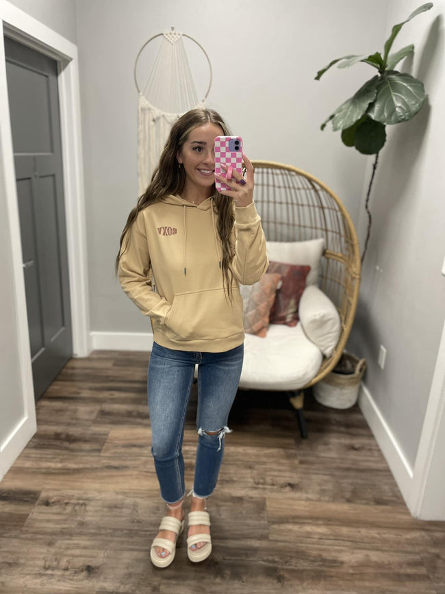 ROXY AFTERNOON HIKE TAUPE HOODIE