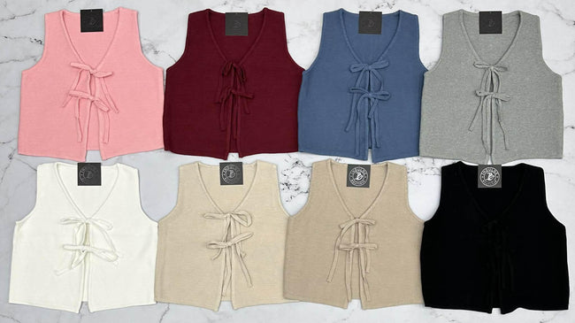BLACK FRIDAY 2 TIE KNIT SWEATER VEST *FINAL SALE*