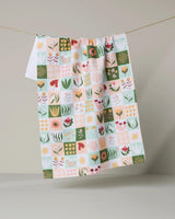 GEOMETRY PATCHWORK GARDEN TEA TOWEL