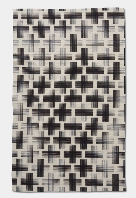 CROSS HATCH GEOMETRY KITCHEN TOWEL