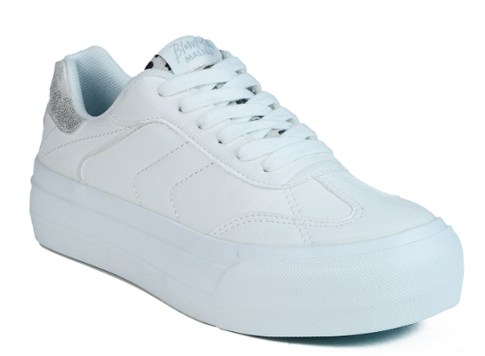 WHITE LEOPARD DETAIL SMASH SNEAKERS