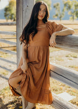 THE TESSI PUMPKIN MIDI DRESS