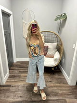 TYANN DENIM BLUE ACID WASHED PANT