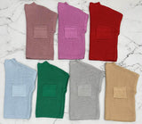 BLACK FRIDAY SHORT SLEEVE KNIT POCKET SWEATER TOP *FINAL SALE*