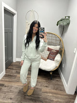 JAYLI FROSTED MINT JOGGER PANT
