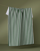 GEOMETRY RIBBON GREEN TEA TOWEL