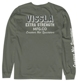 MENS VISSLA ARMY EXTRA STRENGTH LONG SLEEVE POCKET TEE