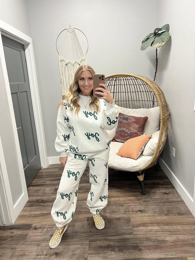 HEATHER GREY JOY SWEATPANTS