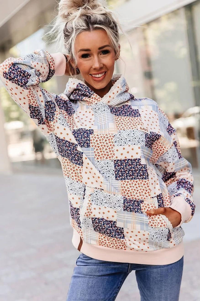 PATCHWORK LACE WEAR EVERYWHERE HOODIE