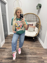 TEAL POSITANO GRAPHIC TEE