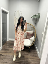 FOREVER YOURS FLORAL SMOCKED DRESS