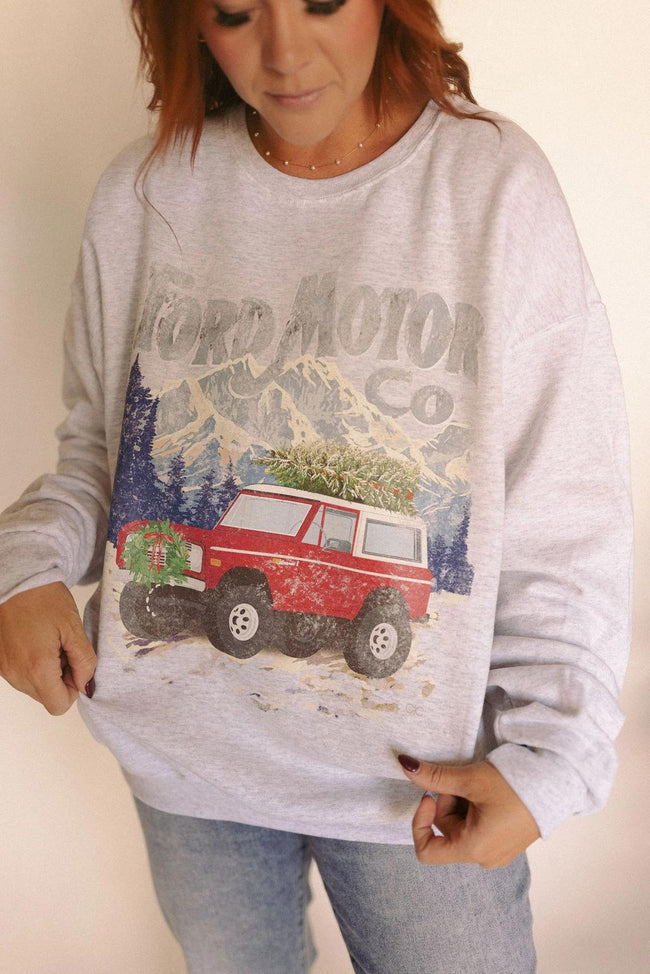 FORD BRONCO GRAPHIC CREW SWEATSHIRT TOP
