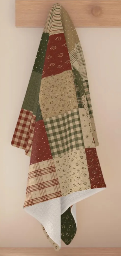 GEOMETRY PATCHY TEA TOWEL