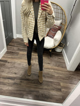ALWAYS CHARMING HOUNDSTOOTH BLAZER JACKET