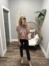 MAUVE ROAM FREE GRAPHIC TEE