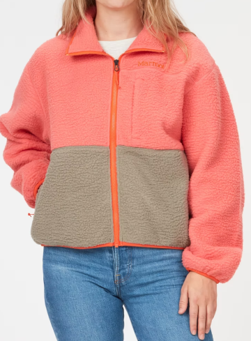 MARMOT GRAPEFRUIT AROS FULL ZIP FLEECE JACKET