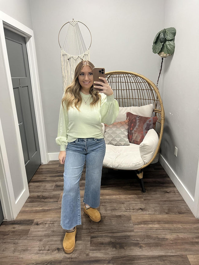 ANDI HONEYDEW KNIT SWEATER TOP