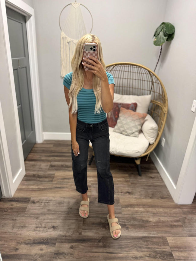 MCKELL STRIPE SHORT SLEEVE TOPS