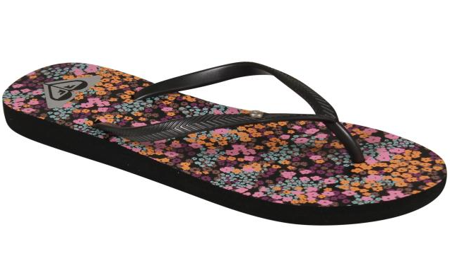ROXY BLOSSOM BERMUDA PRINT FLIP FLOP SANDALS