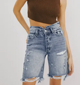 SAMANTHA HIGH RISE BERMUDA SHORTS