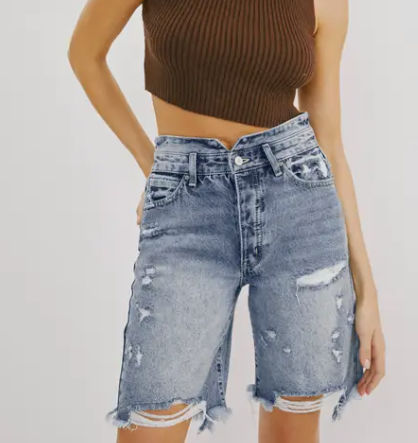 SAMANTHA HIGH RISE BERMUDA SHORTS