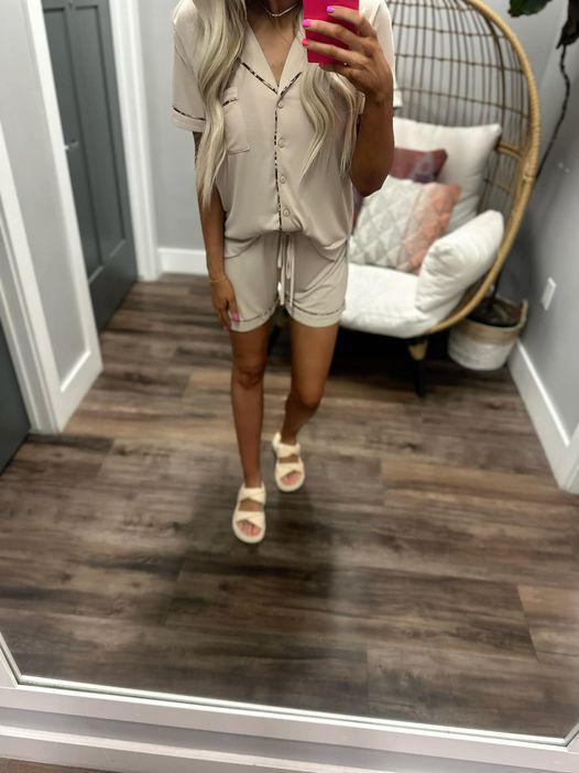 LEOPARD LOUNGE SHORT AND TOP SET