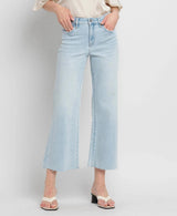 OLIVIA LIGHT WASH WIDE LEG DENIM JEANS