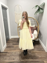THE WYNN VANILLA SMOCKED DRESS