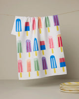 GEOMETRY POPPY POPSICLES TEA TOWEL
