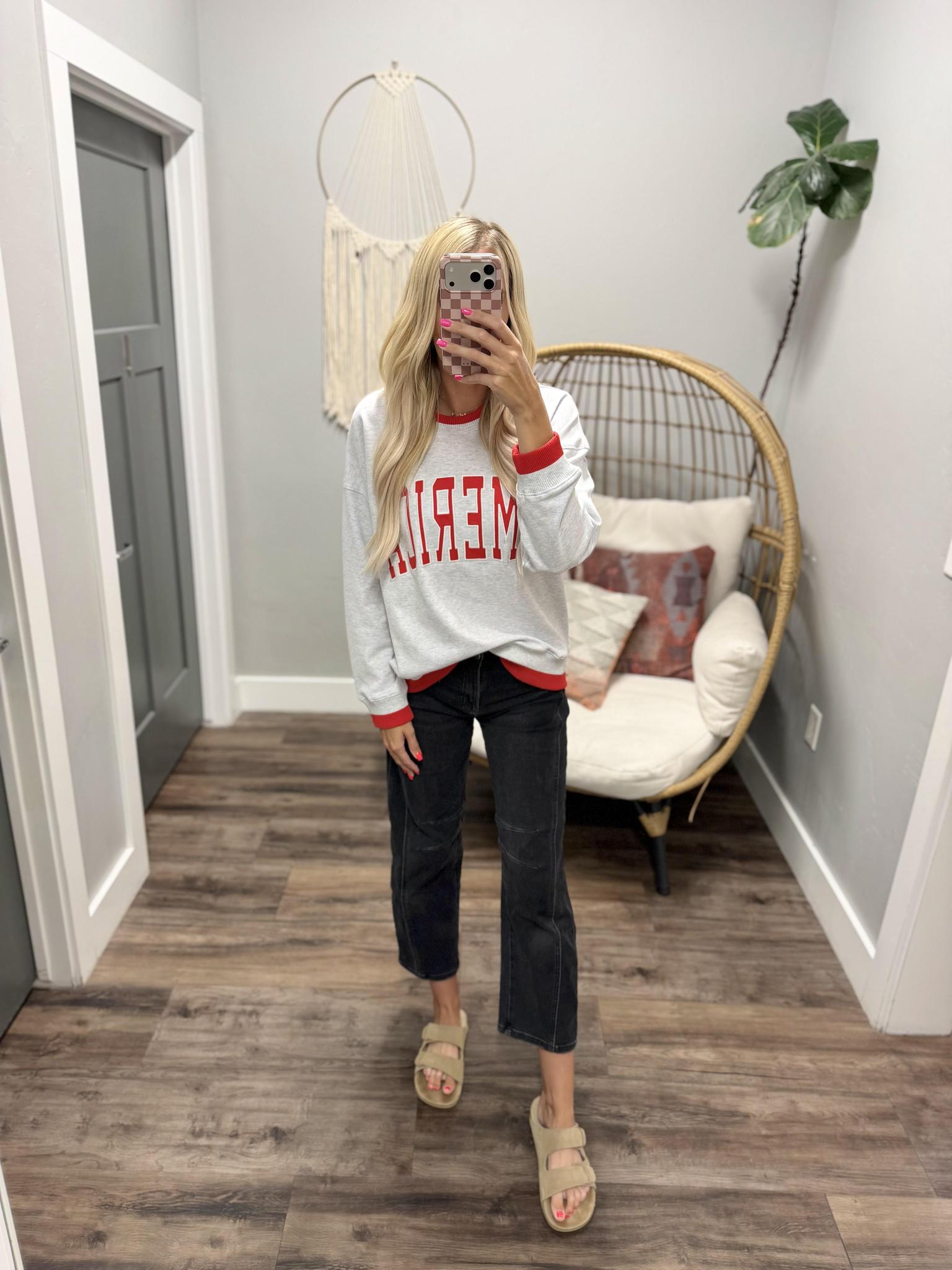 AMERICA CREW SWEATSHIRTS TOP