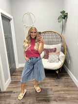 AARON FRONT PLEATED BERMUDA SHORTS