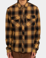 MENS ELEMENT TACOMA CHESTNUT LONG SLEEVE FLANNEL