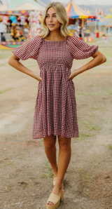 THE HAYES BARN CHECK DRESS