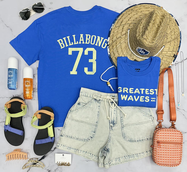 BILLABONG 73 GREAT WAVES TRUE BLUE TEE