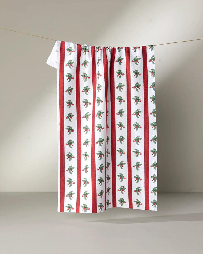 GEOMETRY CHRISTMAS HOLLY STRIPES