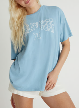 HURLEY BLUE COLLEGIATE GRAPHIC TEE
