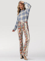 WRANGLER DENIM FLORAL JEANS