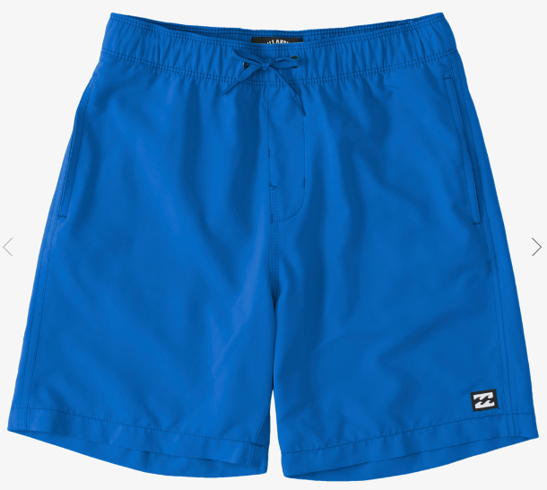 BOY'S BILLABONG ALL DAY LAYBACK HYBRID SHORTS COBALT BLUE