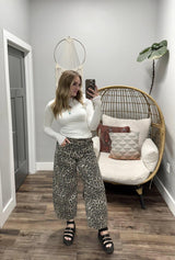 DAYTON WHITE RIBBED LONG SLEEVE TOP