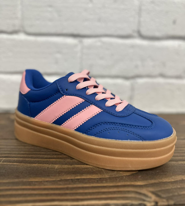 BLACK FRIDAY BLUE/PINK SABA CASUAL SNEAKER SHOE *FINAL SALE*