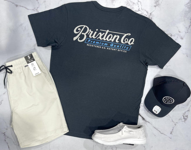 MENS BRIXTON BLACK BELFORD TEE